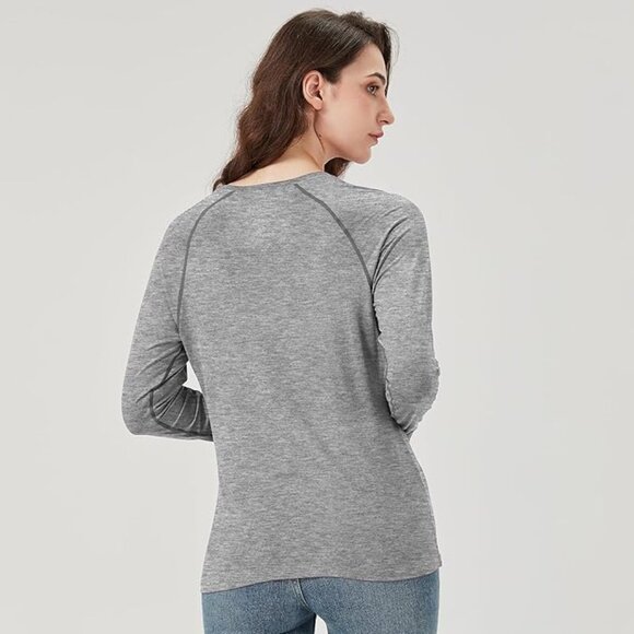 NETDRAW **SET OF 2xNWT**  Women's UPF 50+ bamboo viscose grey tops - Picture 6 of 7